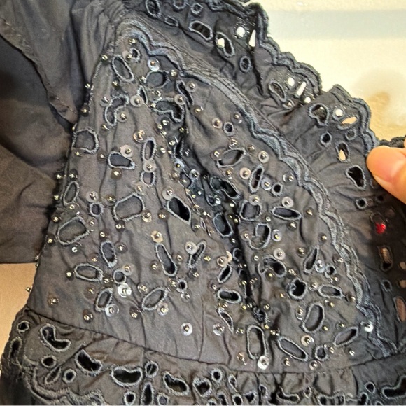 Free People Bali Moonlit Embroidered Beaded Cutwork Skirt & Duster Bride Set S - Picture 8 of 10